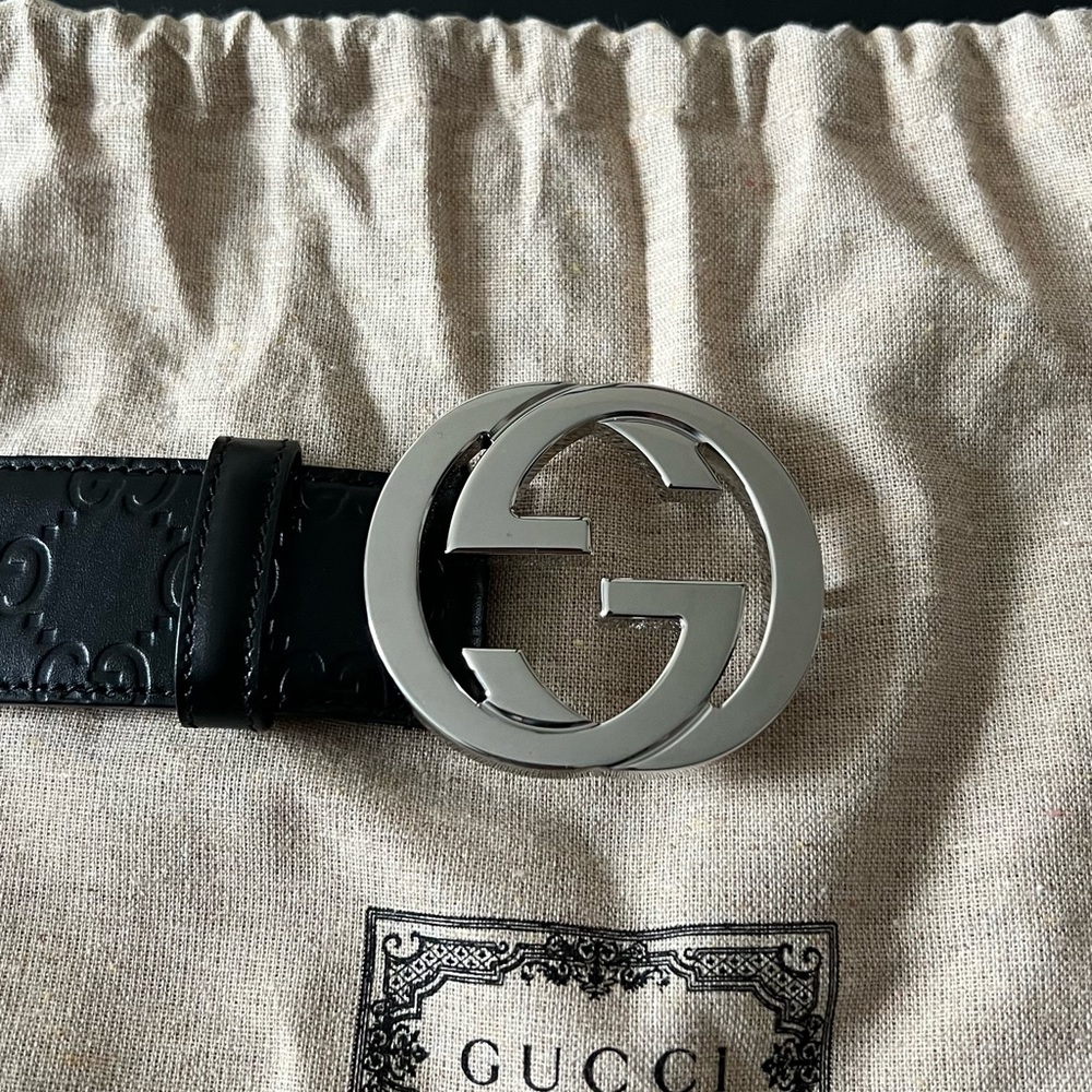 Gucci Signature Leather Belt - Picture 2 of 7